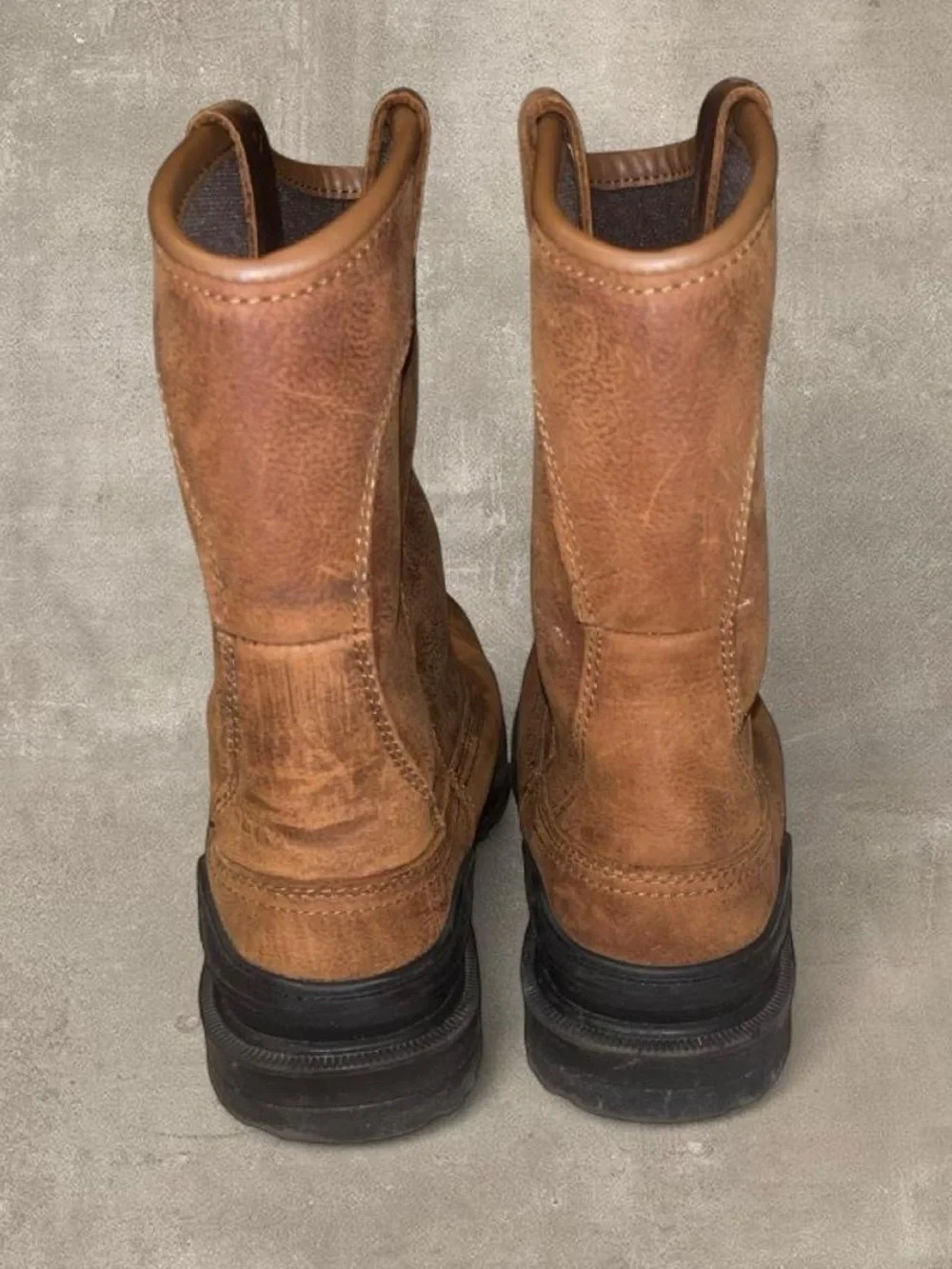 Herman Survivors Men’s Size 10 Brown Leather Steel Toe Work Boots
